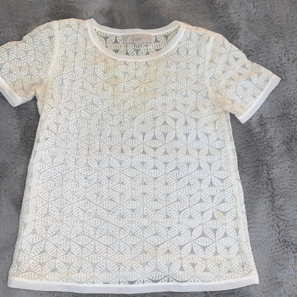 Lace see through top